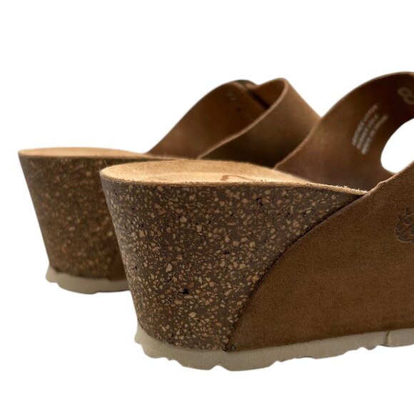 Yokono Suede Double Strap Buckle Wedge Sandal (8) - Picture 11 of 16